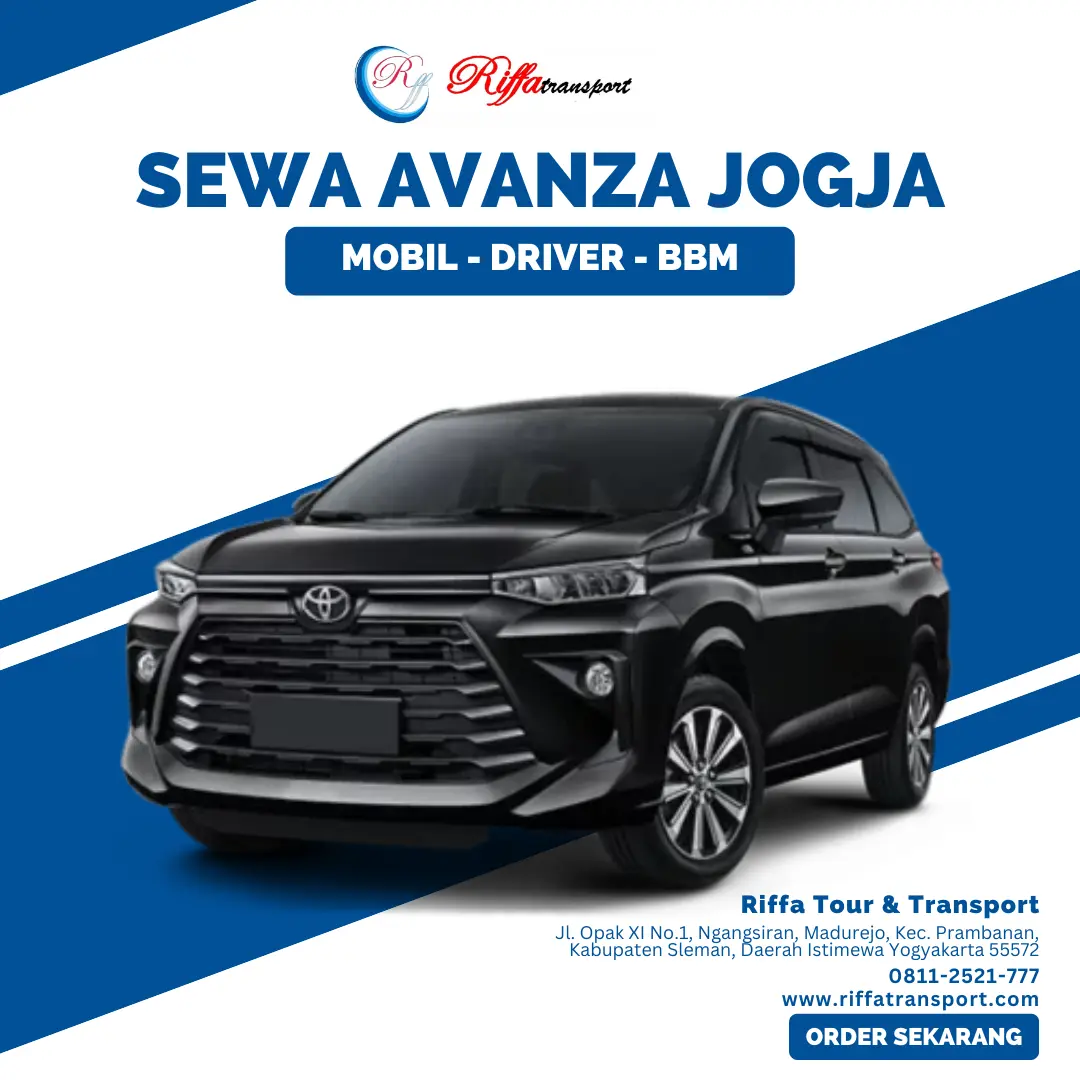 Sewa Avanza Jogja-Rental Mobil di Yogyakarta Murah-Riffa Tour & Transport