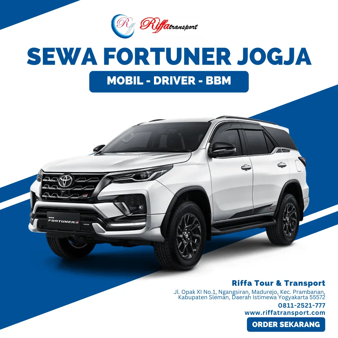 Sewa Fortuner Jogja-Rental Mobil di Yogyakarta Murah-Riffa Tour & Transport