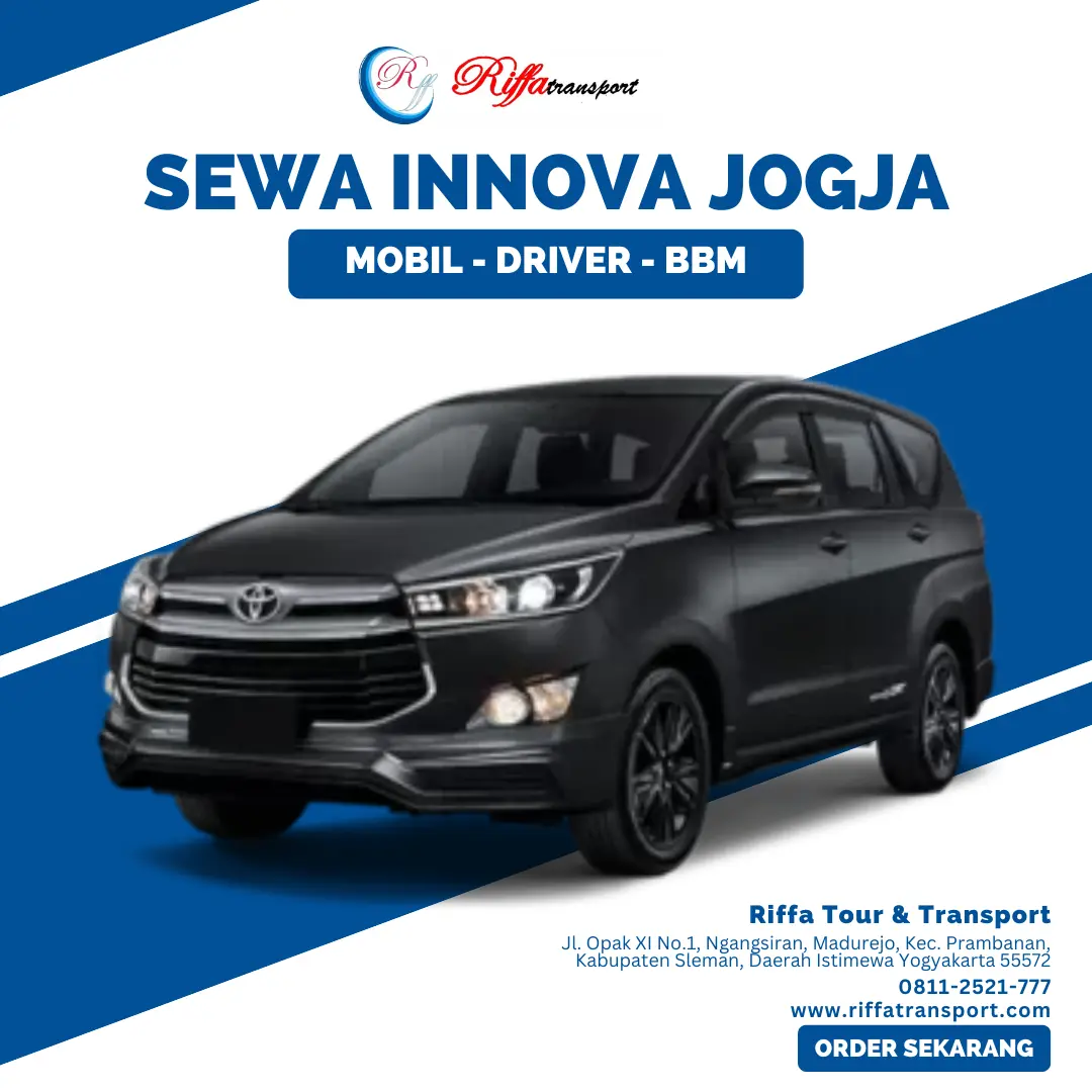 Sewa Innova Jogja-Rental Mobil di Yogyakarta Murah-Riffa Tour & Transport