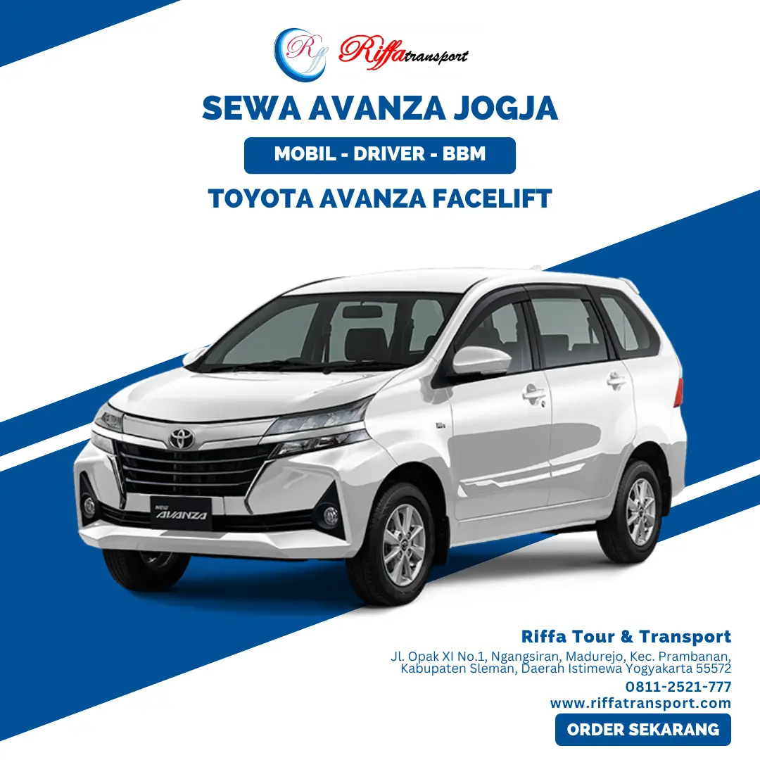 Toyota Avanza Facelift-Sewa Avanza Jogja-Rental Mobil di Yogyakarta Murah-Riffa Tour & Transport