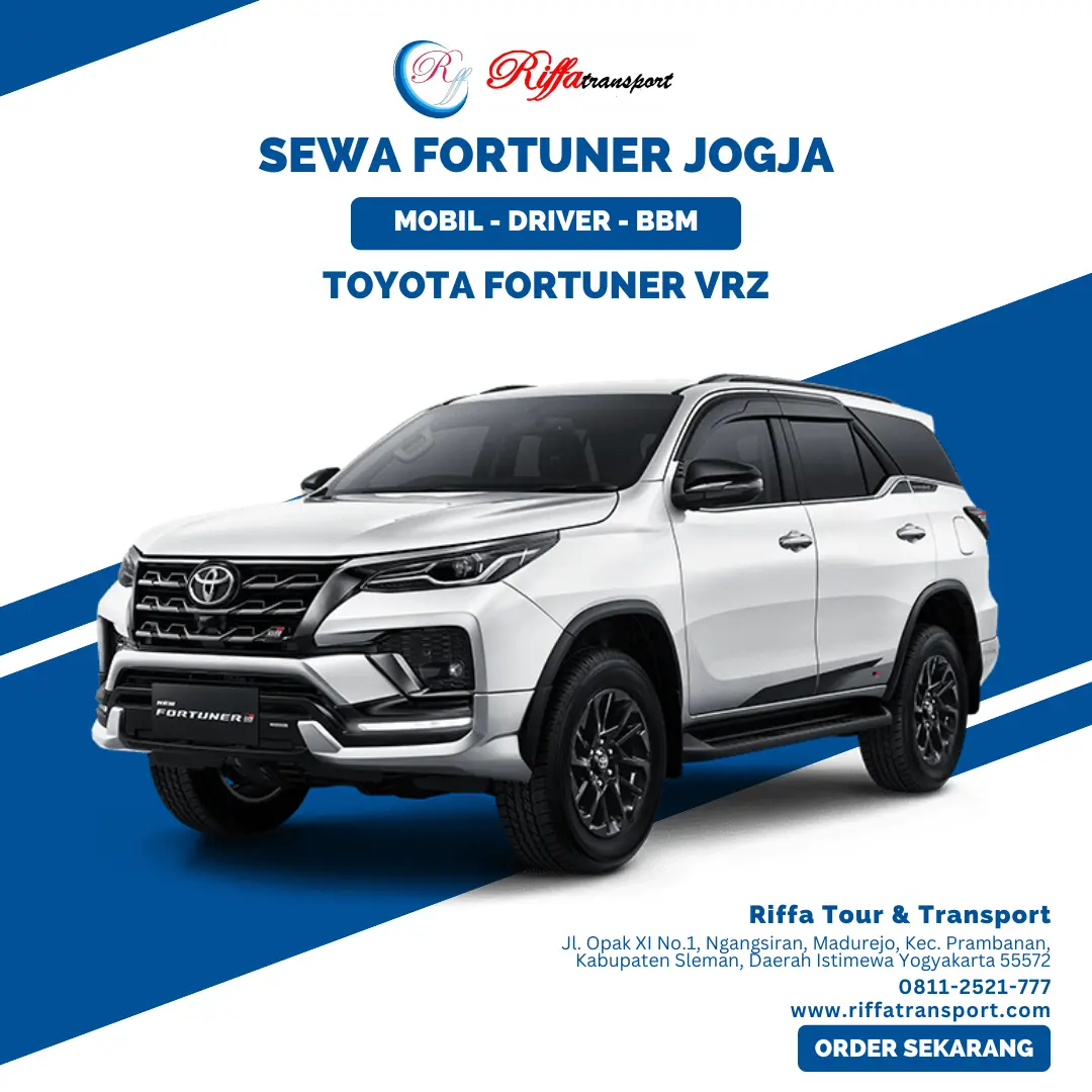 Toyota Fortuner VRZ-Sewa Fortuner Jogja-Rental Mobil di Yogyakarta Murah-Riffa Tour & Transport