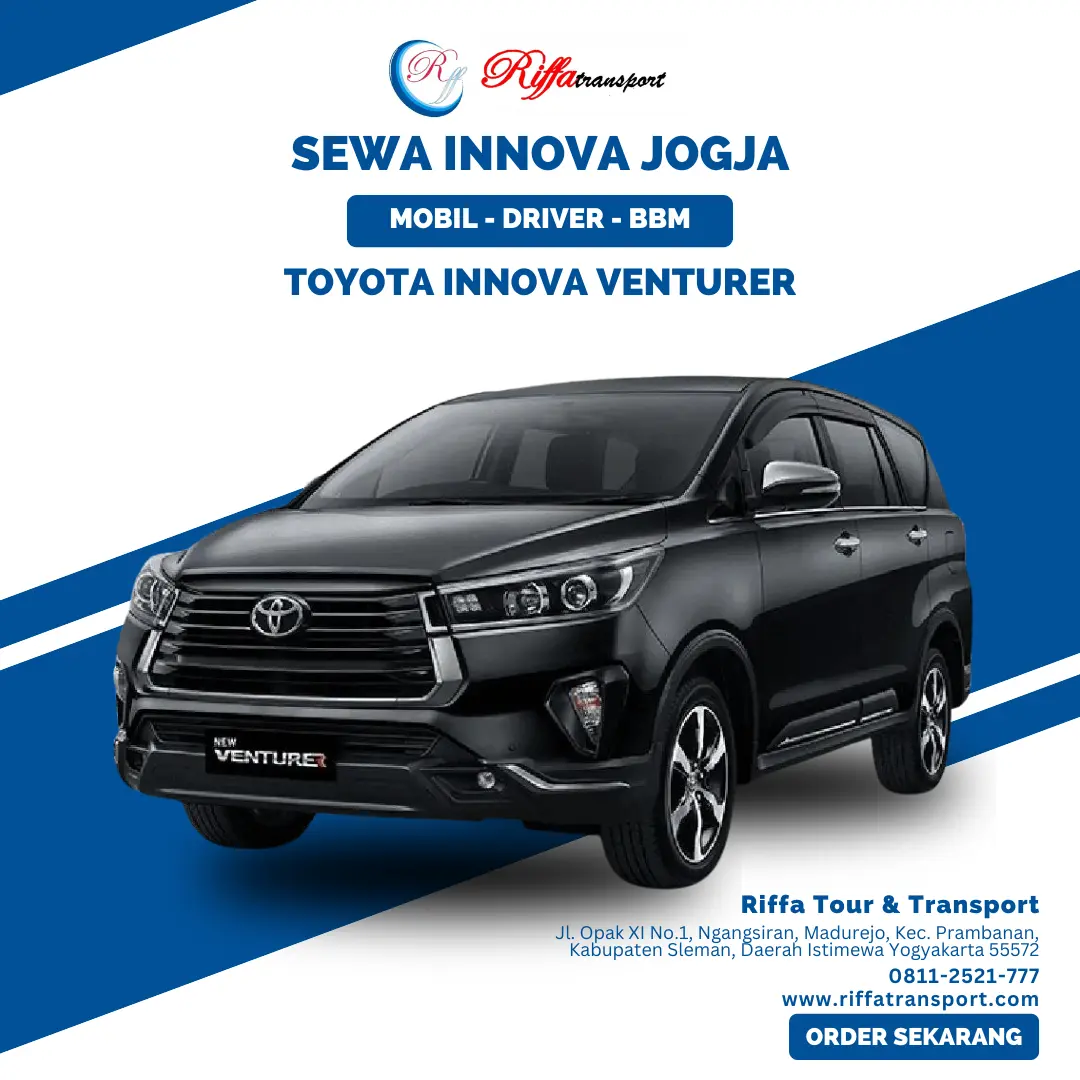 Toyota Innova Venturer-Sewa Innova Jogja-Rental Mobil di Yogyakarta Murah-Riffa Tour & Transport