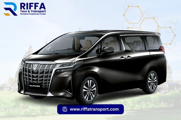 Toyota Alphard Transformer warna hitam, mobil mewah VIP untuk pejabat dan wedding di Jogja oleh RIFFA Tour & Transport.